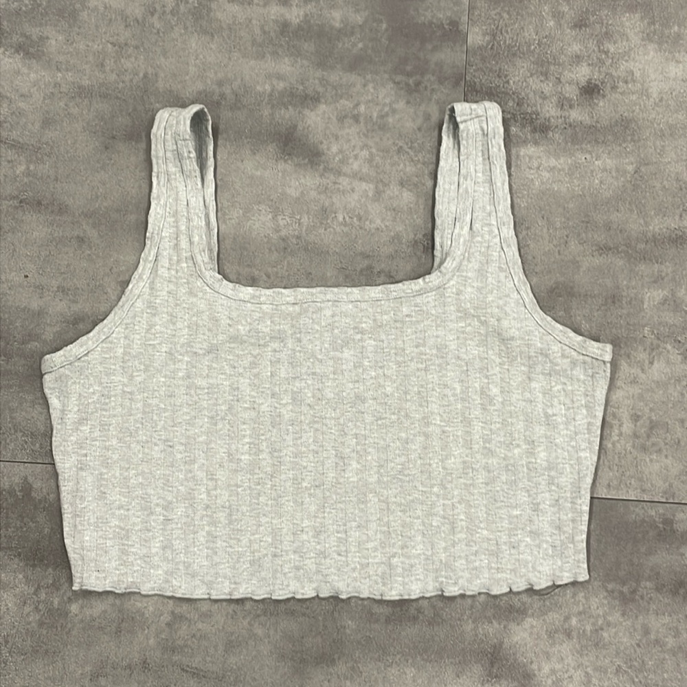 XL Aerie cropped ribbed tank top